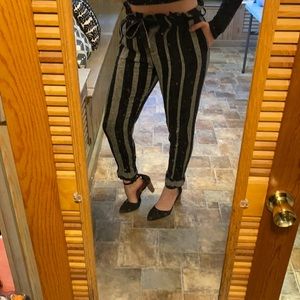 Jogger Style Tie Pants